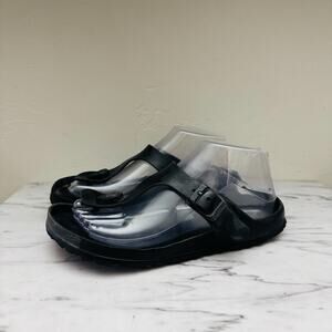 Birkenstock Gizeh Black Leather Thong Sandals Women’s Size 5.5